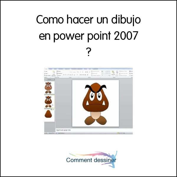 Como hacer un dibujo en power point 2007